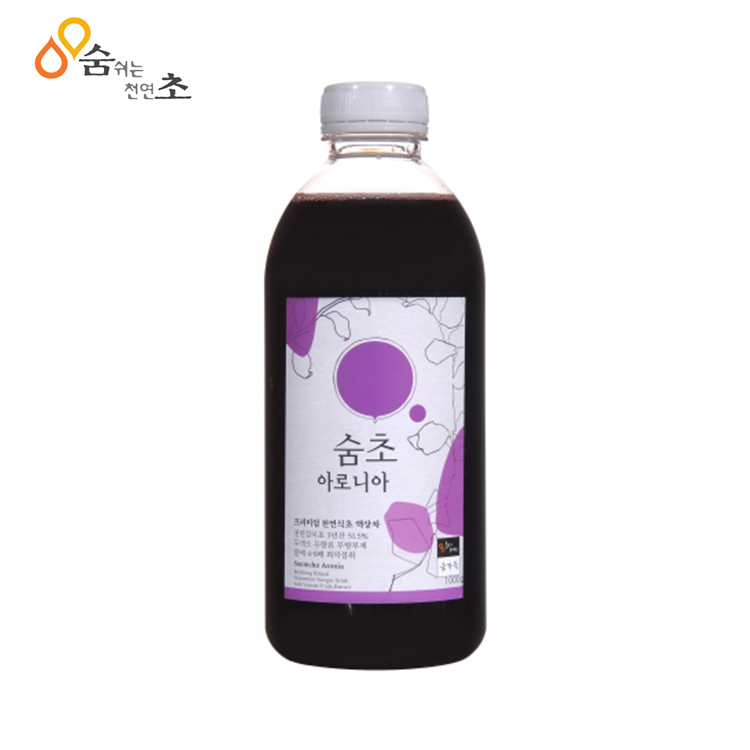 (숨가득) 천연발효 감식초 숨초 아로니아 1000g  / 3년 발효 식초 : lante2030