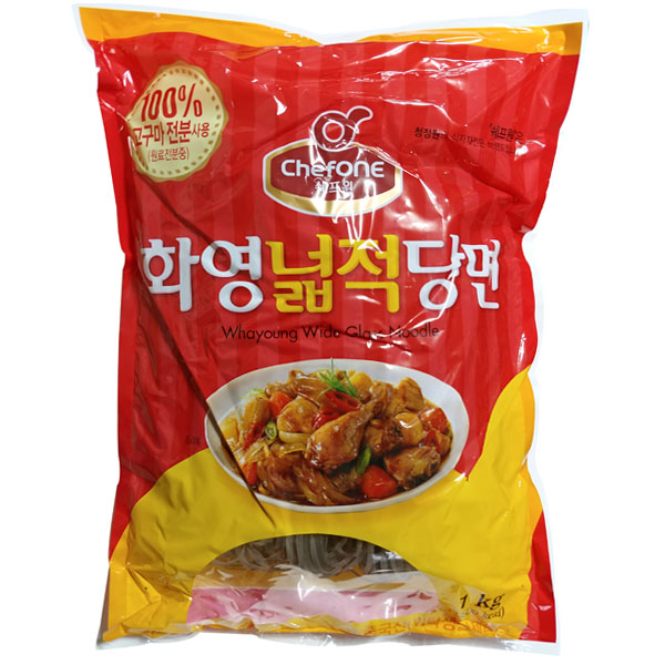 대상 쉐프원 화영넓적당면 1kg : 푸드007 스토어
