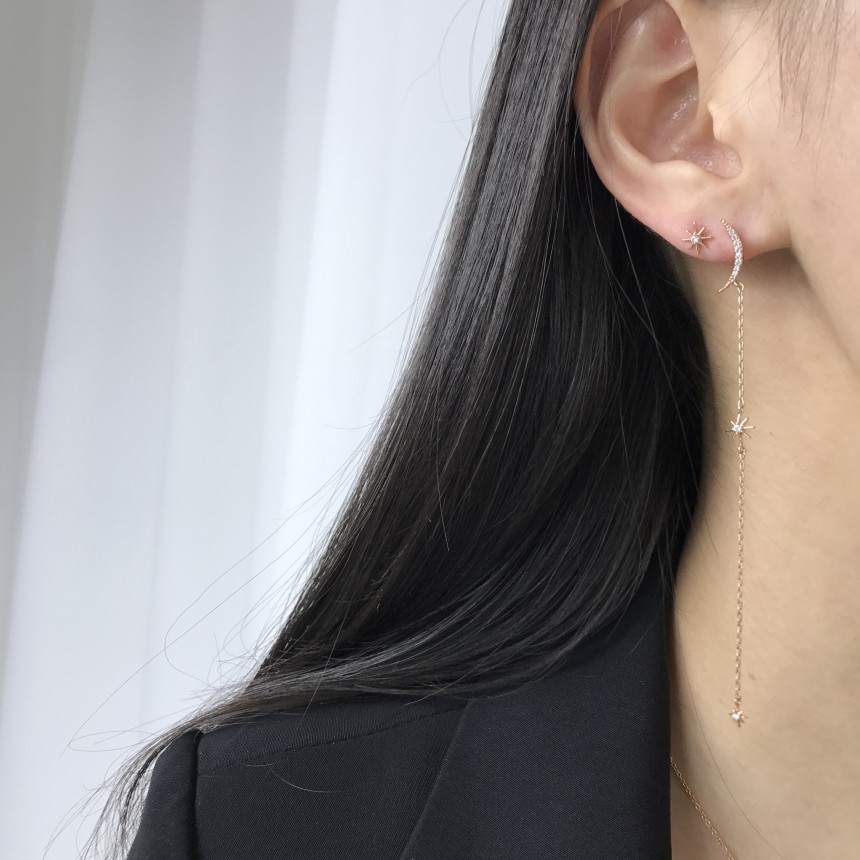 <b><p>silver 925 Sr fing High quality Drop Swavski</p></b><b><p>シルバー 925 ウンチム 高クオリティ ドロップ スワロフスキー ストーン イヤリング</p></b><br /><br /><p align='center'>