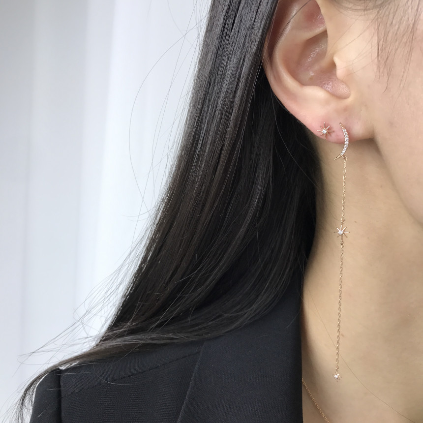 <b><p>silver 925 Sr fing High quality Drop Swavski</p></b><b><p>シルバー 925 ウンチム 高クオリティ ドロップ スワロフスキー ストーン イヤリング</p></b><br /><br /><p align='center'>