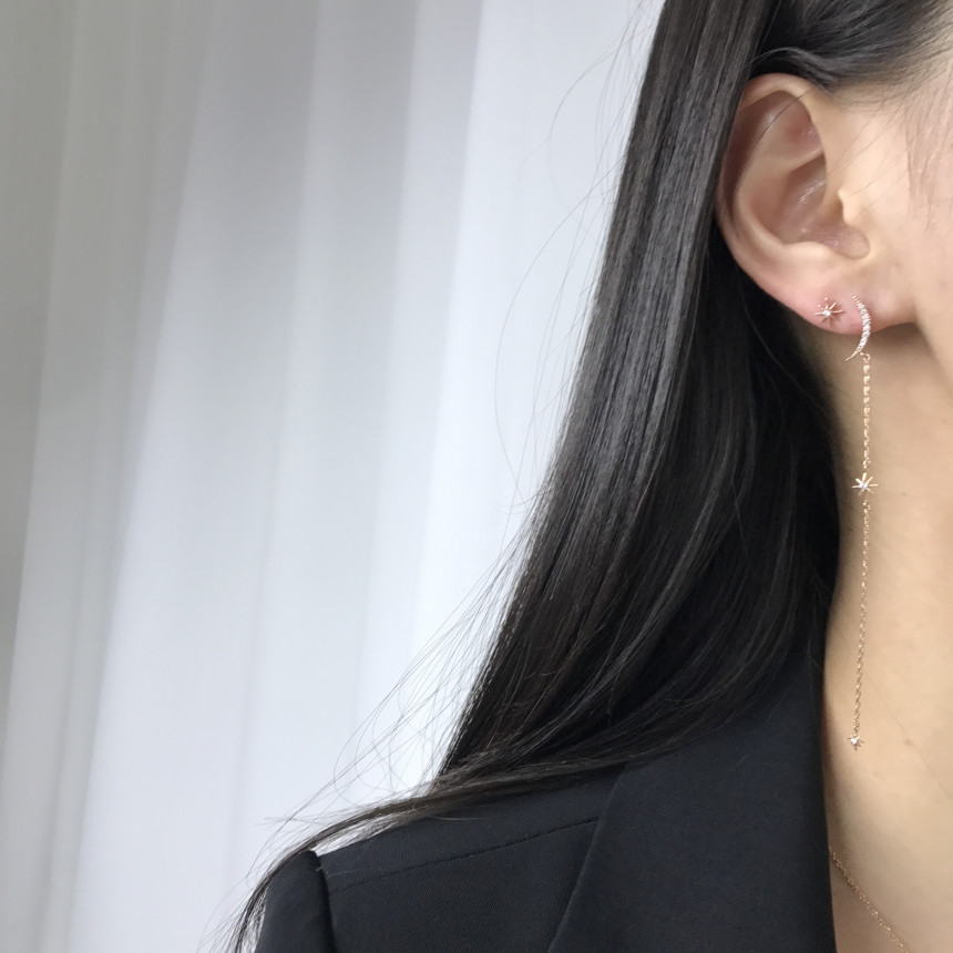 <b><p>silver 925 Sr fing High quality Drop Swavski</p></b><b><p>シルバー 925 ウンチム 高クオリティ ドロップ スワロフスキー ストーン イヤリング</p></b><br /><br /><p align='center'>