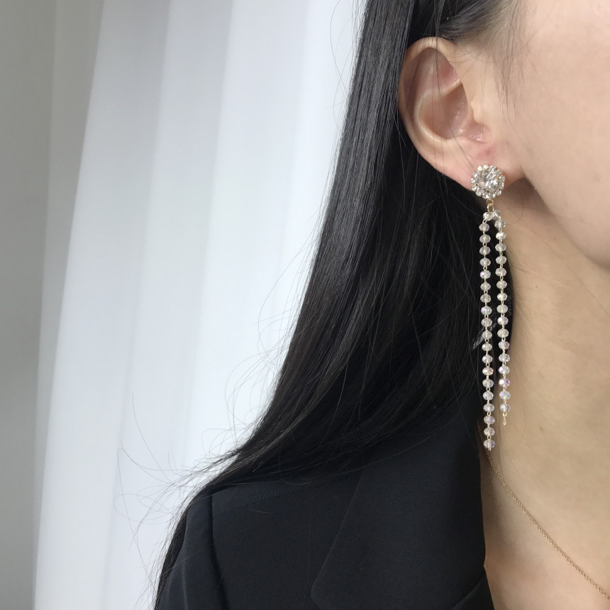 <b><p>natural cryst Modified Dp earring ther-Daughter</p></b><b><p>天然 クリスタル 修正 ドロップ イヤリング 螺鈿 16種 オンバル ツーウェイ</p></b><br /><br /><p align='center'>