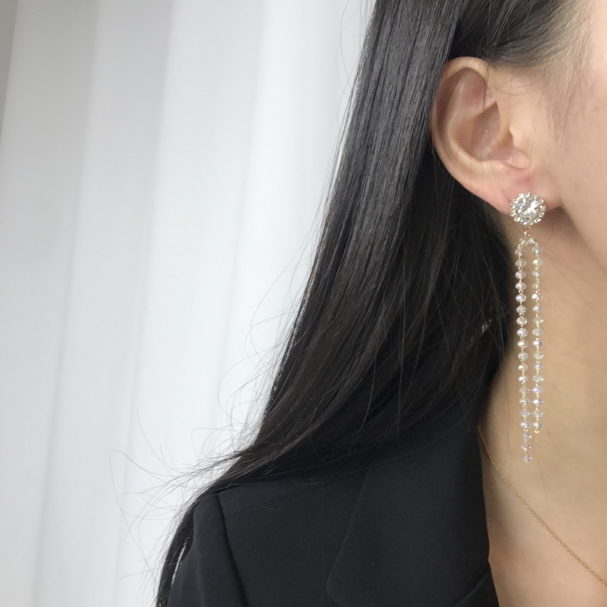 <b><p>natural cryst Modified Dp earring ther-Daughter</p></b><b><p>天然 クリスタル 修正 ドロップ イヤリング 螺鈿 16種 オンバル ツーウェイ</p></b><br /><br /><p align='center'>