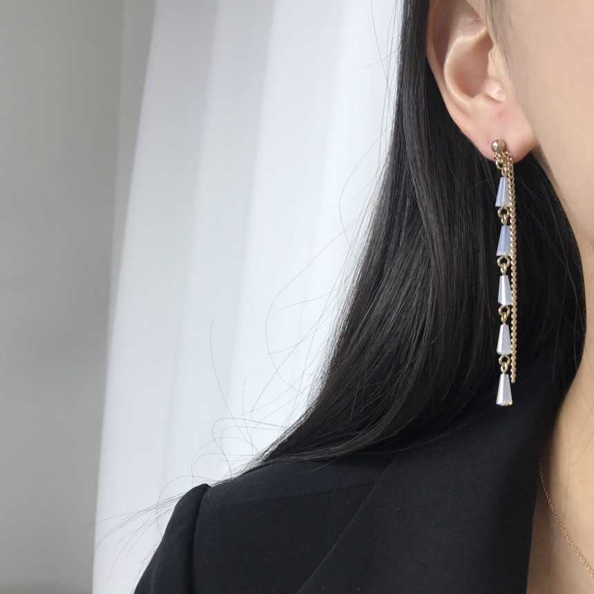 <b><p>natural cryst Modified Dp earring ther-Daughter</p></b><b><p>天然 クリスタル 修正 ドロップ イヤリング 螺鈿 16種 オンバル ツーウェイ</p></b><br /><br /><p align='center'>