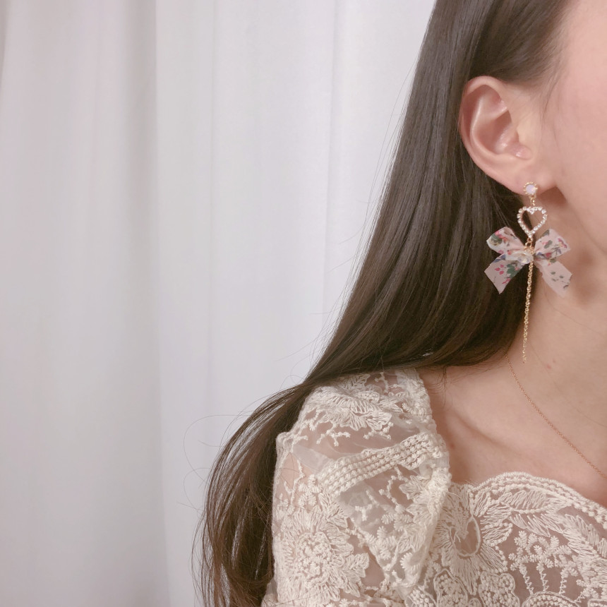<b><p>Advanced ra earring Chiffon Dp flower sp</p></b><b><p>高級 レース イヤリング シフォン ドロップ フラワー 春 リボン 26種 おすすめ</p></b><br /><br /><p align='center'>