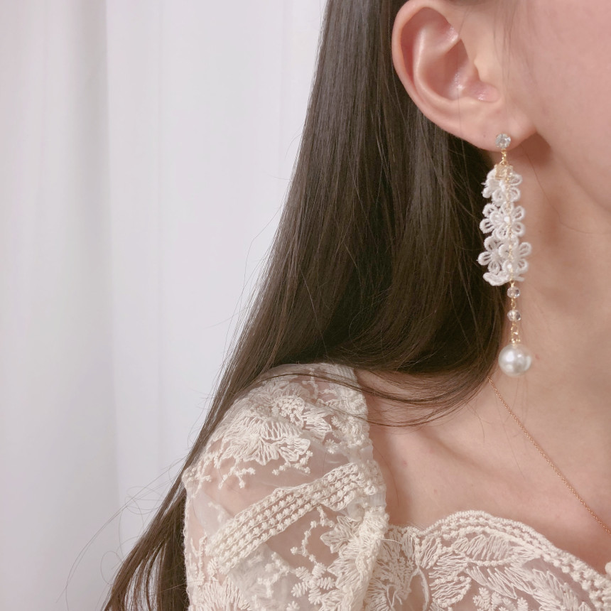 <b><p>Advanced ra earring Chiffon Dp flower sp</p></b><b><p>高級 レース イヤリング シフォン ドロップ フラワー 春 リボン 26種 おすすめ</p></b><br /><br /><p align='center'>