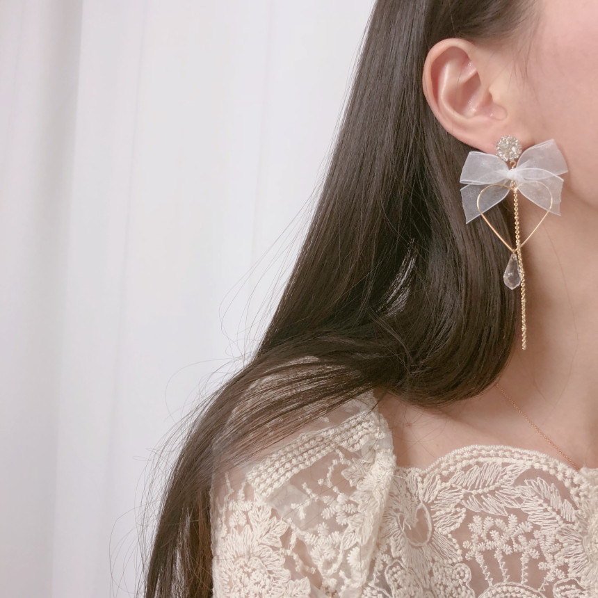 <b><p>Advanced ra earring Chiffon Dp flower sp</p></b><b><p>高級 レース イヤリング シフォン ドロップ フラワー 春 リボン 26種 おすすめ</p></b><br /><br /><p align='center'>