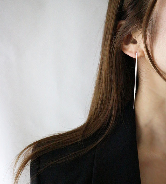 <b><p>925Silver Two lines Snake Drop earrg sr ILVER</p></b><b><p>925シルバー 二行 ベムジュル ドロップ イヤリング ILVER シンプル チェーン</p></b><br /><br /><p align='center'>