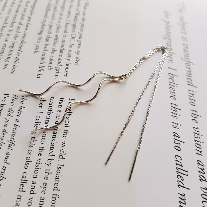 <b><p>Vander wave Mon Lg Drop Earrings Chic Feme</p></b><b><p>ベンダー ウェーブ モダン ロング ドロップイヤリ シック フェミニンな感性ムード</p></b><br /><br /><p align='center'>