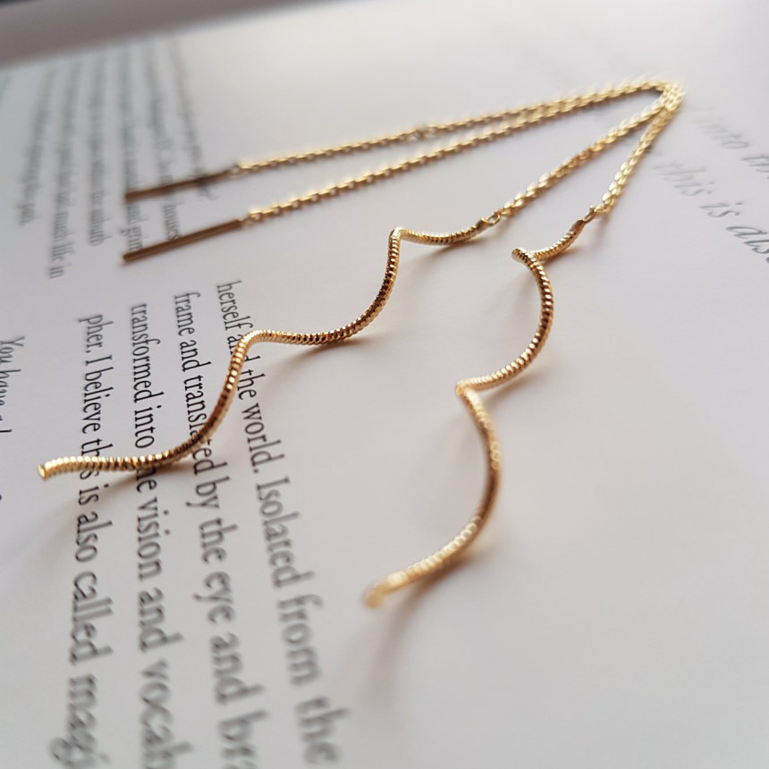 <b><p>Vander wave Mon Lg Drop Earrings Chic Feme</p></b><b><p>ベンダー ウェーブ モダン ロング ドロップイヤリ シック フェミニンな感性ムード</p></b><br /><br /><p align='center'>