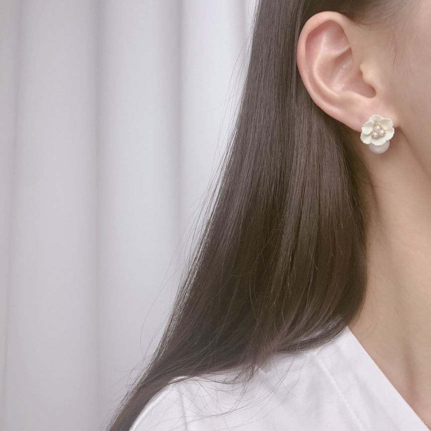 <b><p>spring Cherry Blossom Mot-Daught fw ea Drop</p></b><b><p>春 桜 螺鈿 フラワー イヤリング ドロップ ツーウェイ 15種 開講コーディネート</p></b><br /><br /><p align='center'>