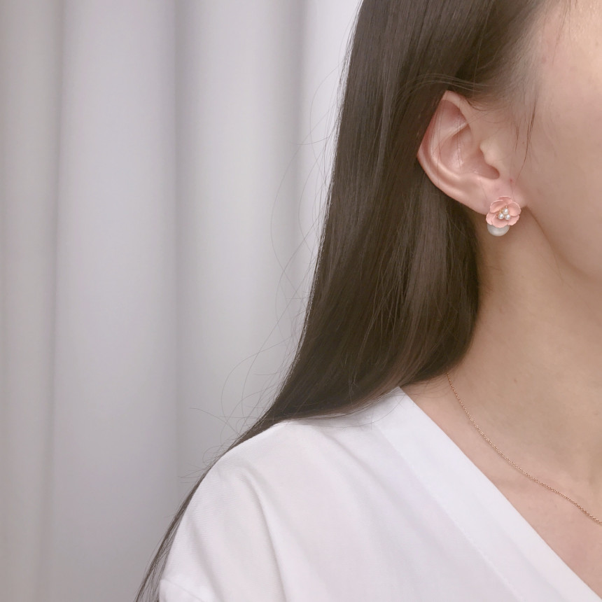 <b><p>spring Cherry Blossom Mot-Daught fw ea Drop</p></b><b><p>春 桜 螺鈿 フラワー イヤリング ドロップ ツーウェイ 15種 開講コーディネート</p></b><br /><br /><p align='center'>