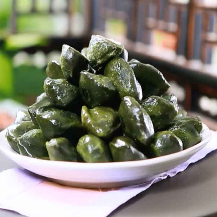천년의 빛 영광 모싯잎송편 3종 기피 참깨 개떡 모시 송편 : 남도미향장터