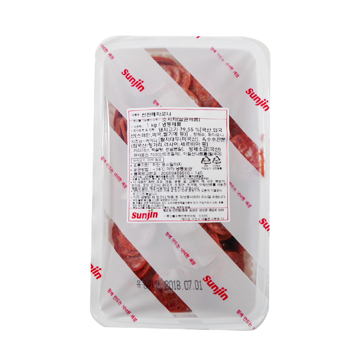 선진포크 페파로니 1kg/토핑 페퍼로니 1kg/페퍼로니 슬라이스 1kg : 푸드베테랑