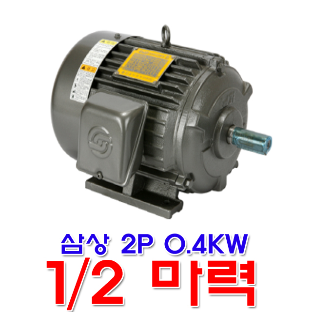 을지전기 삼상 2극 0.4KW 1/2마력 모터 유도전동기 TTH 전폐형 전동기 : 금광전업사