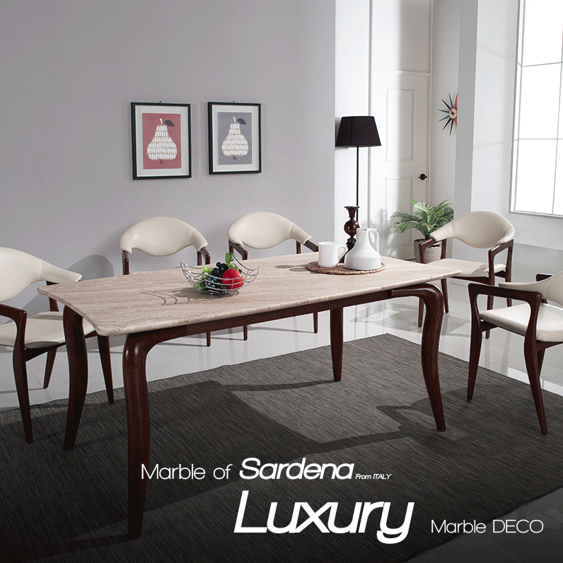 명인공방 본사 천연 대리석 4인 6인 식탁 luxury (Marble Dinner Table) : 명인공방
