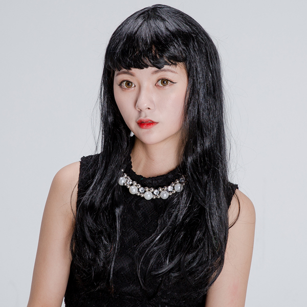 롱헤어가발(블랙) : 헬로우샵