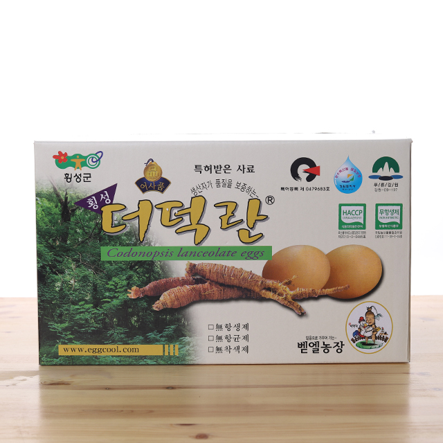횡성더덕계란 10개들이 18팩(서비스1팩)(1팩5000원) 원산지:국산 : 강원더몰