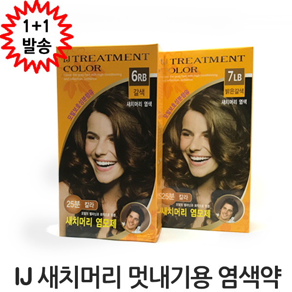 일진 아이제이  새치머리 멋내기 염색약 2종 1+1 : 숲향기