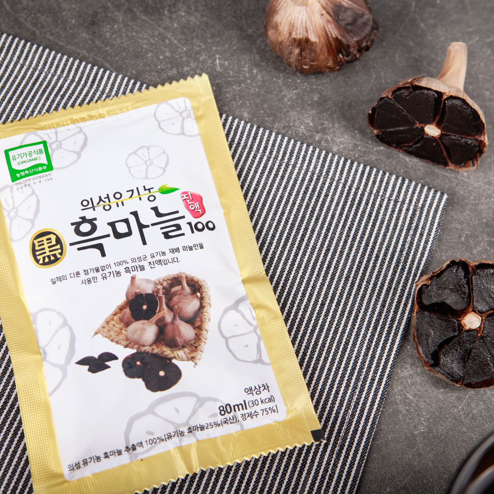 의성 유기농 흑마늘 진액 100 (80mlx30포) : 푸드앳홈