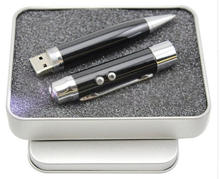 [재고정리] 5in1 다기능 USB 볼펜 (USB메모리 32G + 볼펜 + 레이저 포인터 + LED 라이트 + 자외선 위폐감별체크) : 준스토어