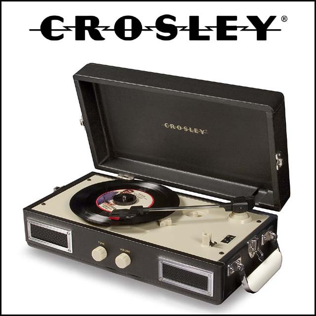 크로슬리 턴테이블 미니 Crosley CR40-BK Mini Turntable : COME BY