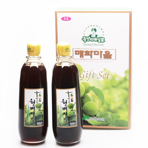 홍쌍리 청매실농원 선물세트 6호 (600ml 2병) : 남도미향장터