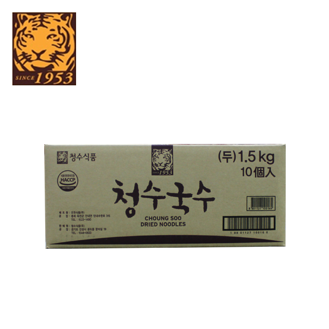 청수국수1.5kg(두) 1박스 10개입 대용량 업소용 쫄깃한 콩국수면 중면 소면 : 조쉬몰