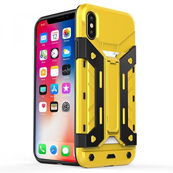 iPhone X Case, IKKE Heavy Duty Holster Case Shock Reduction Protection Case with Kickstand for Appl : A.T.C - 네이버쇼핑