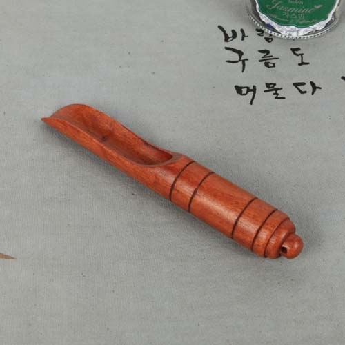 수입 옻칠 원형 차시(차스푼) : 다기소품 예다원