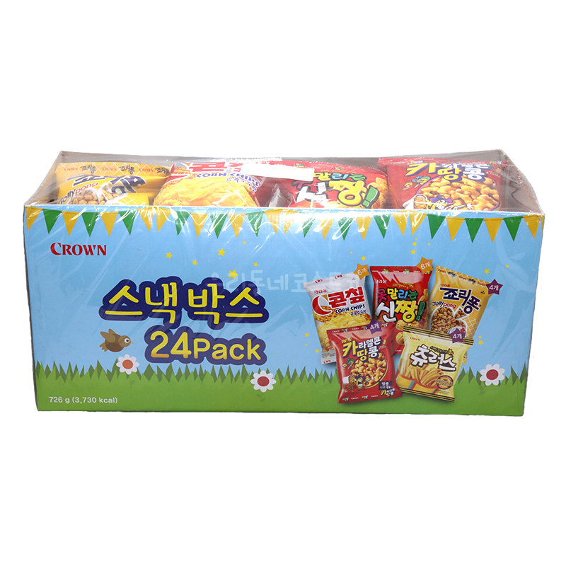 크라운 스낵박스 스낵 모음 24팩 : 마켓프로