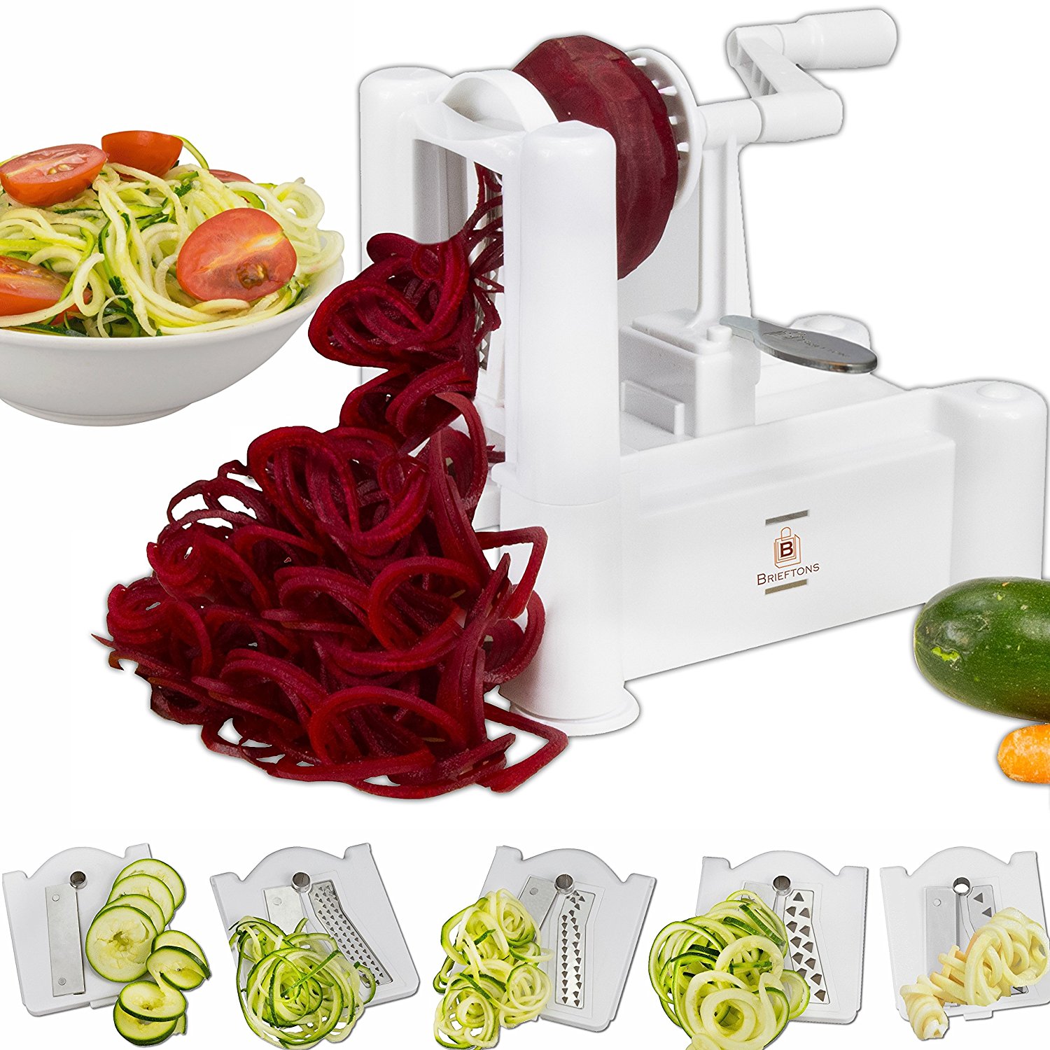 야채 스파이럴라이저 Brieftons 5-Blade Spiralizer (Classic) : 컨셉트 - 네이버쇼핑