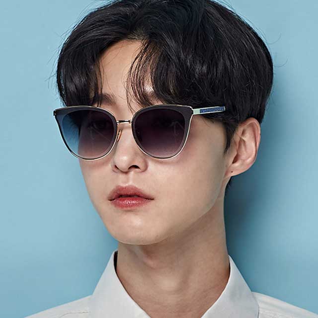 여성 캣츠아이 블랙 브라운 선글라스 : 하루홀릭