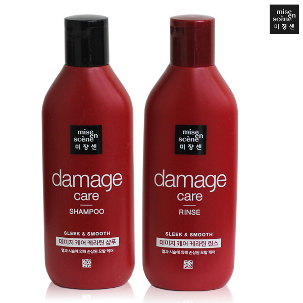 미쟝센 데미지 케어 케라틴 샴푸180ml & 린스180ml : 올푸드