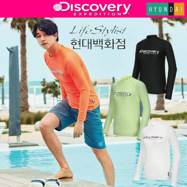 [현대백화점][디스커버리] (DWSW14731 A) 여성 하니 베이직 솔리드 래쉬가드 : 더현대닷컴