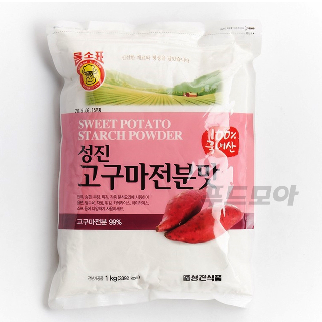 물소표 성진 고구마전분 1kg / 국내산 100% 전분맛 가루 : 푸드모아