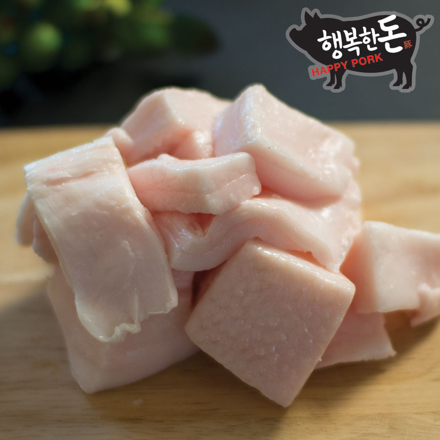 국내산 냉동 돈지 돼지지방 돼지기름 라드유 돼지비계 500g : 행복한돈