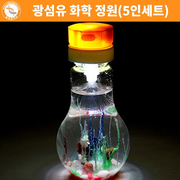 광섬유 화학 정원(전구모형)(5인세트)/과학실험 : 놀이과학사