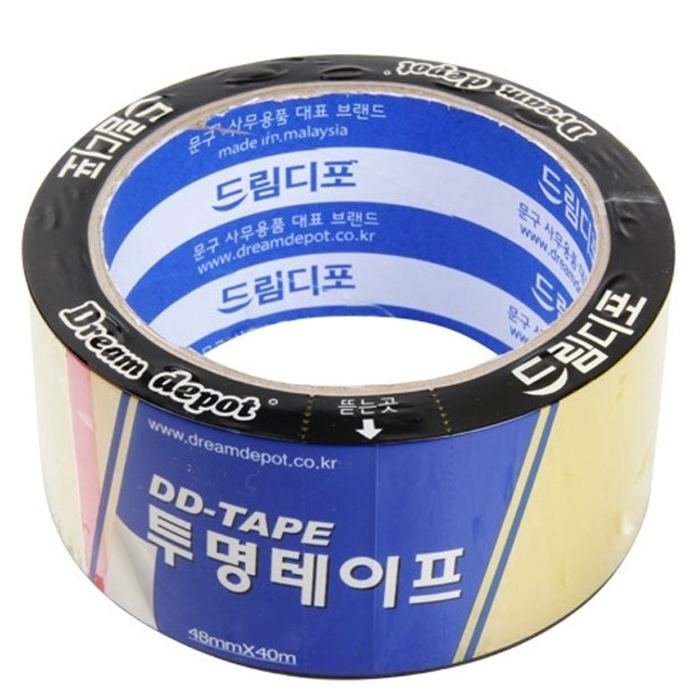 드림디포 투명테이프 48x40 (1개입) / 포장용테이프 : 문구1번지