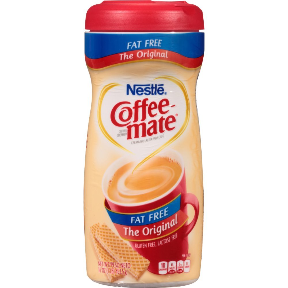 Nestle Coffee-Mate Coffee Creamer Fat Free Original 네슬레 커피메이트 커피 크리머 팻 프리 오리지날 16oz(453.5g) 12팩 : Lazyboo... 