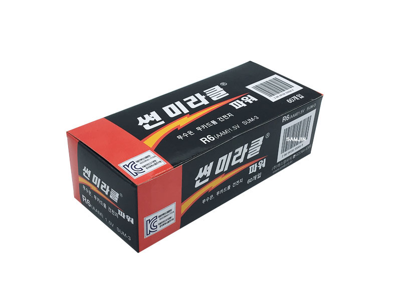 AA 썬미라클 건전지 일반건전지 60알 : 삼진
