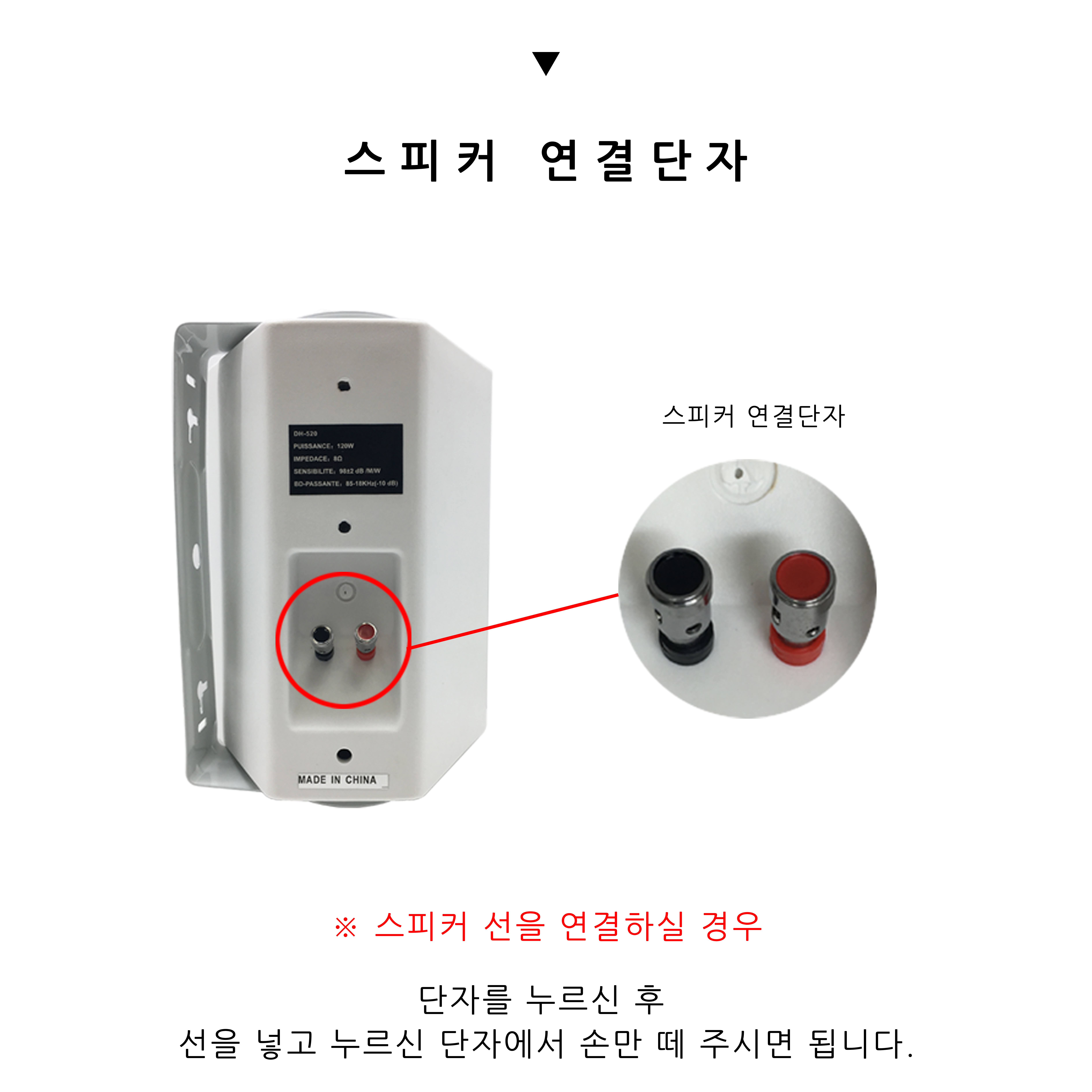 매장용스피커 120W 카페스피커 매장 TADS DH-520 업소용스피커 : 현미디어 - HYEON