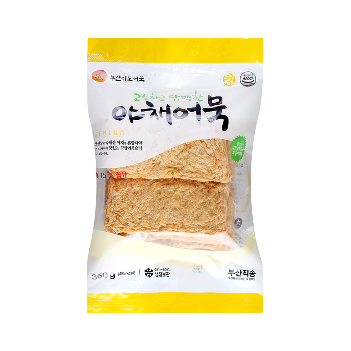 (부산미도어묵) 야채어묵 350g (사각) 7팩 : 부산 미도어묵