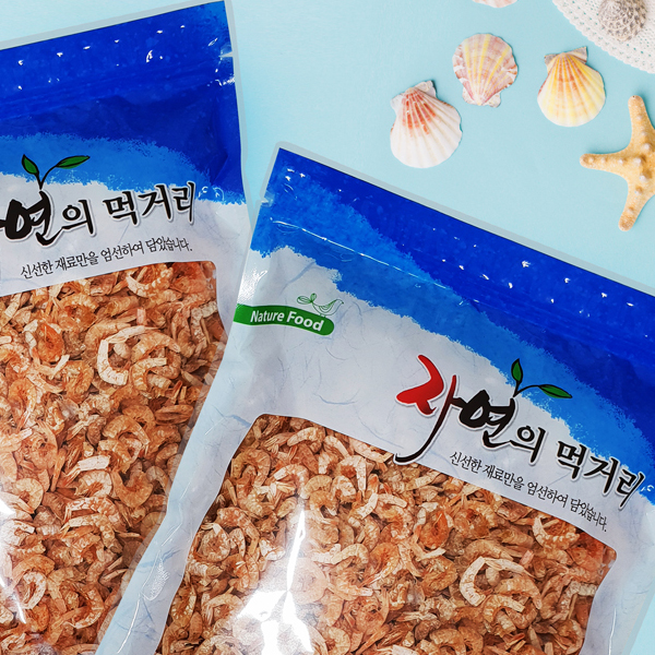 자연의먹거리 파랑 지퍼 28cm x 38cm 건어물 나물 한약재 소분 포장 비닐 봉투 원팩 : 원팩 WONPACK