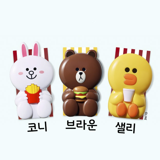 맥도날드 라인프렌즈 선풍기 (3종 택1), 여름, 콜라보, 한정판 : 파라프라 팩토리