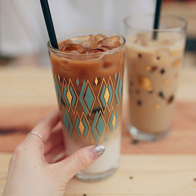커먼키친 Special Edition  # Retro Mint diamond long glass : 커먼키친