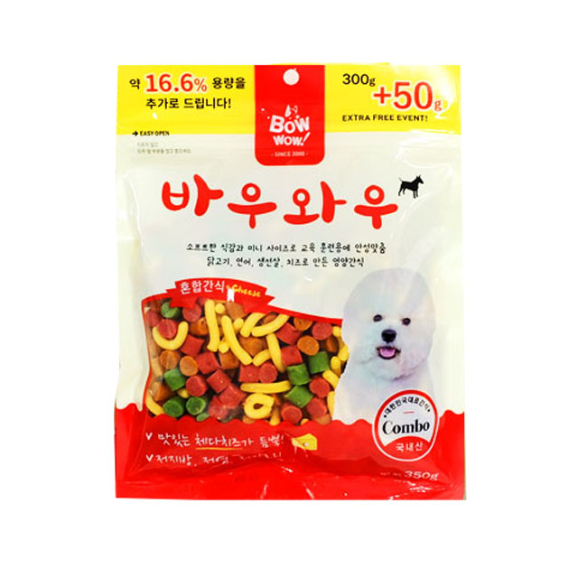 바우와우 혼합간식350g : 펫타곤