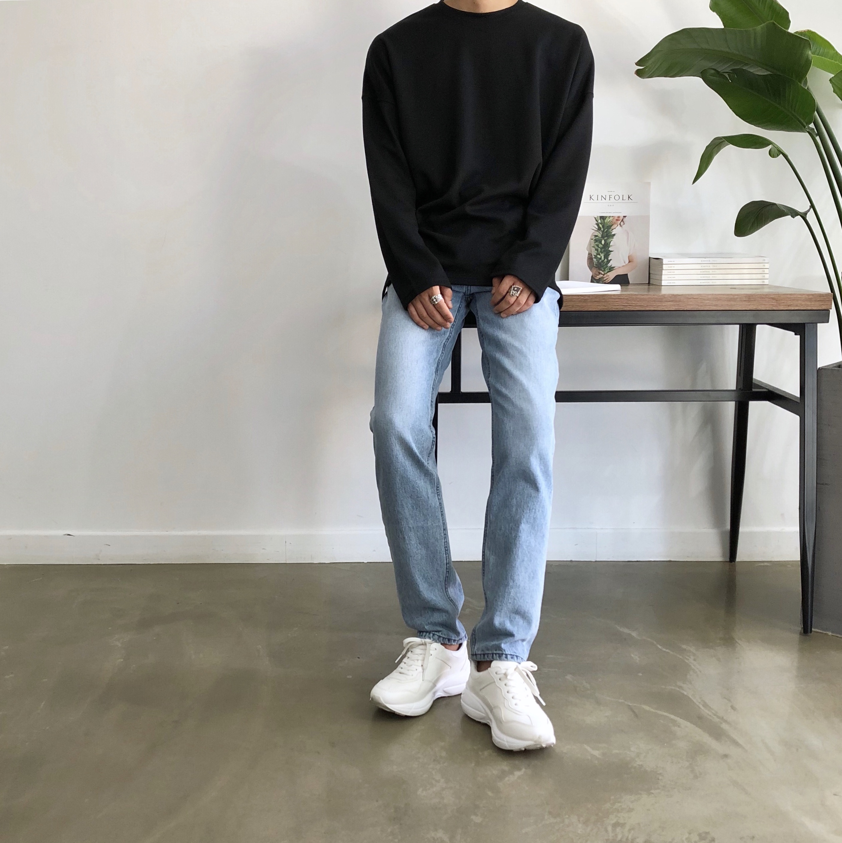 GE 라이트블루 보이핏 난스판 청바지 : 와이샵 YSHOP