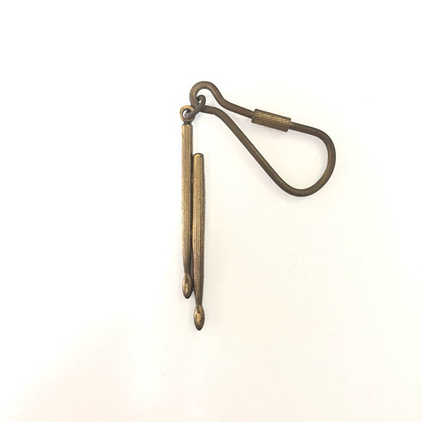 AIM 드럼 스틱 앤틱 키체인 /드럼 스틱 열쇠고리/드럼 스틱 기프트 선물/ AIM Drum Stick Antique Keychain K119 : 에이씨씨뮤직