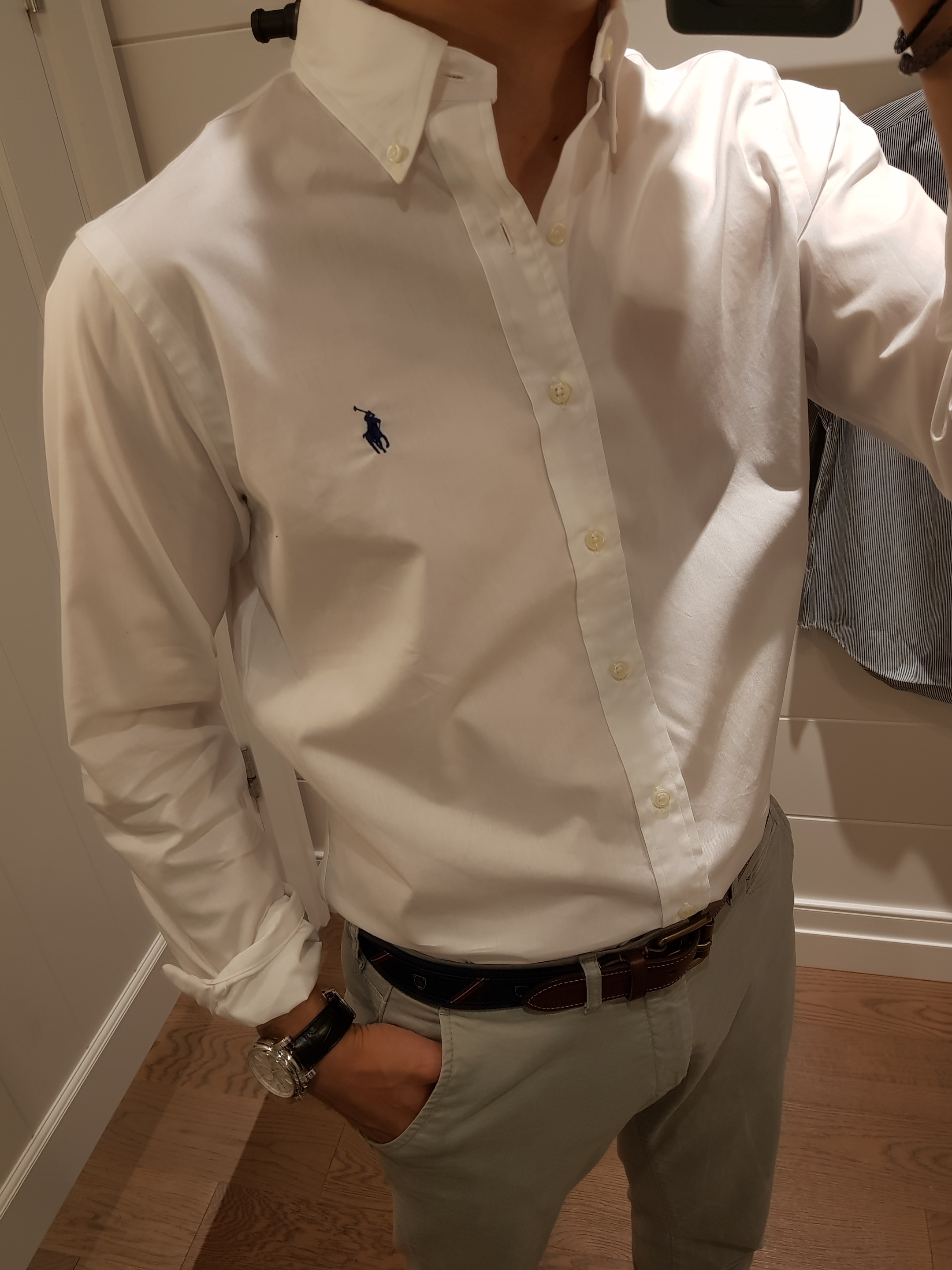 폴로 랄프로렌 25SS 포플린 화이트 클래식핏 셔츠 : 6032호-formen